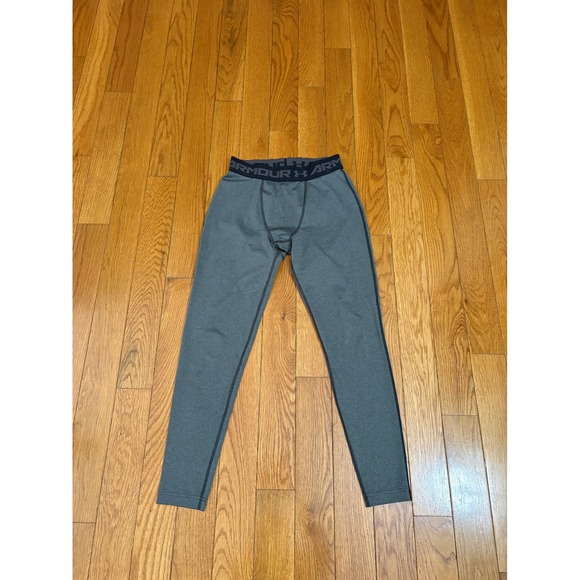 Under Armour Other - Under Armour Mens HeatGear Compression Leggings Charcoal Grey Heathered Tights M